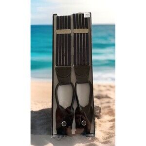 Hold'Em Suspenders for Men Adjustable Tripe Navy Tall 54" Long New